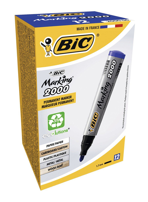 BIC 2000 PERMANENT MARKER BLUE FINE